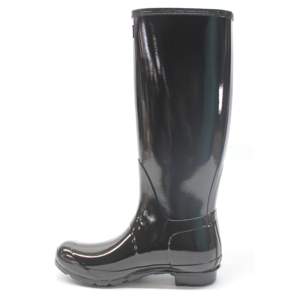 Hunter Womens Boots Original Tall Gloss Waterproof Wellington Rubber - UK 5