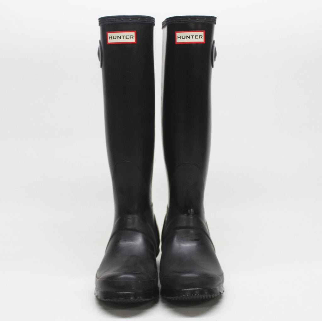 Hunter Original Tall Gloss Black Wellies Womens Rainboots - UK 5