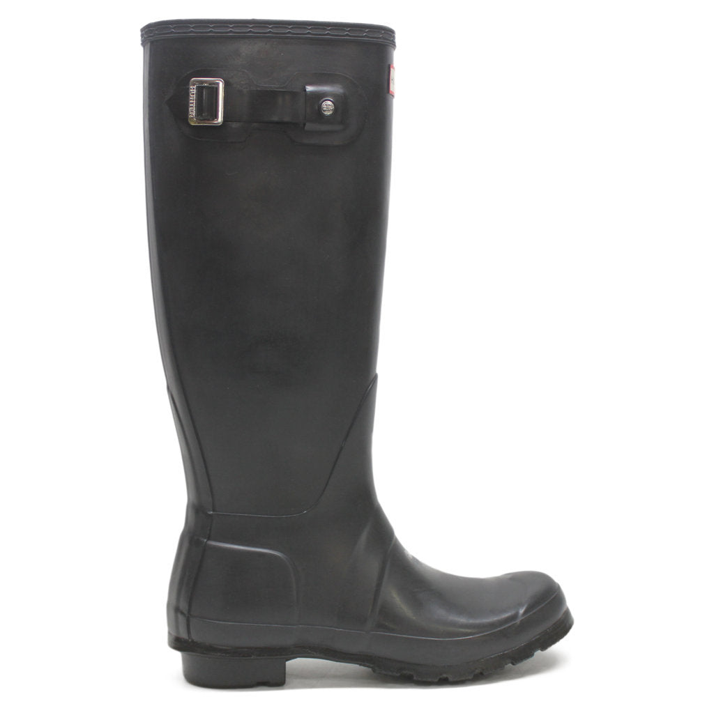 Hunter Original Tall Gloss Black Wellies Womens Rainboots - UK 5