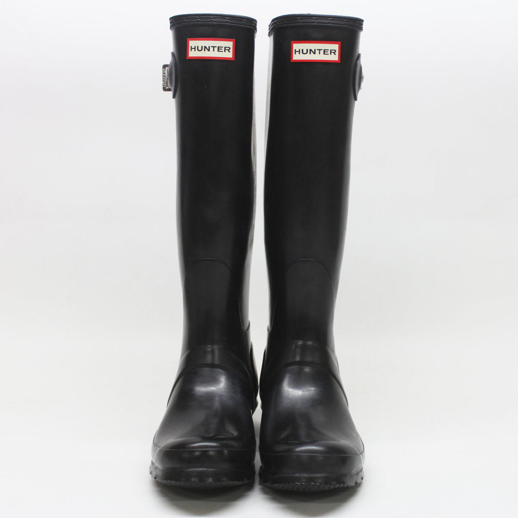 Hunter Original Tall Gloss Black Wellies Womens Rainboots - UK 5