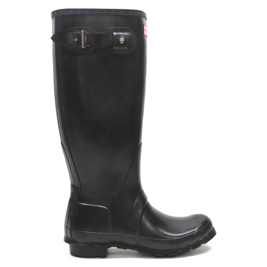 Hunter Original Tall Gloss Black Wellies Womens Rainboots - UK 5