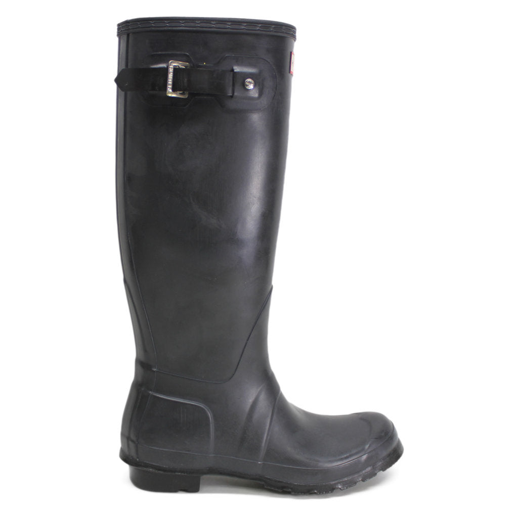 Hunter Original Tall Gloss Black Wellies Womens Rainboots - UK 5