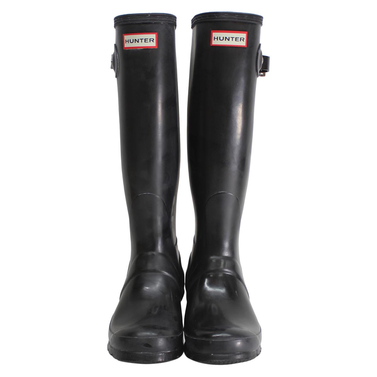 Hunter Original Tall Gloss Black Wellies Womens Rainboots - UK 5