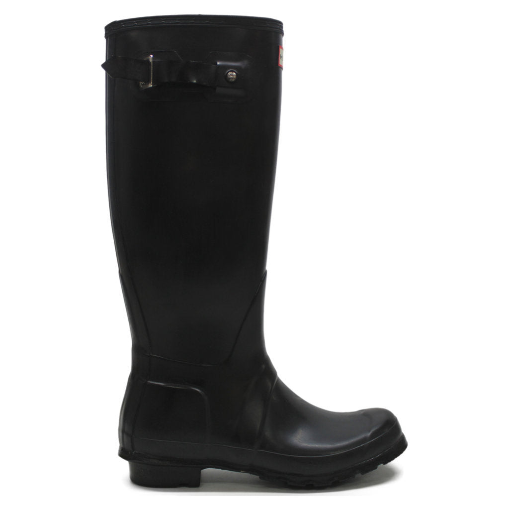 Hunter Original Tall Gloss Black Wellies Womens Rainboots - UK 5