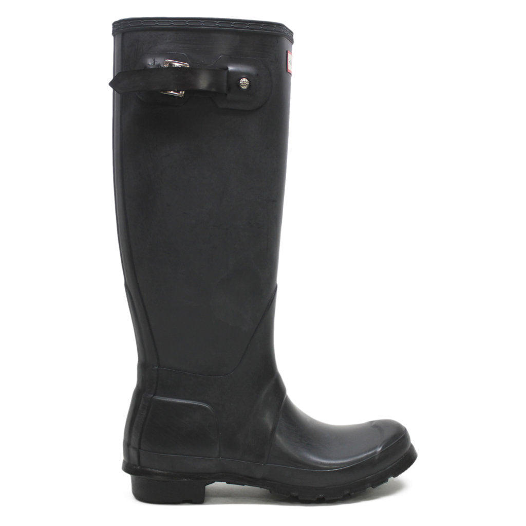 Hunter Original Tall Gloss Black Wellies Womens Rainboots - UK 5