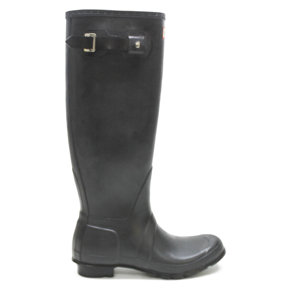 Hunter Original Tall Gloss Black Wellies Womens Rainboots - UK 6