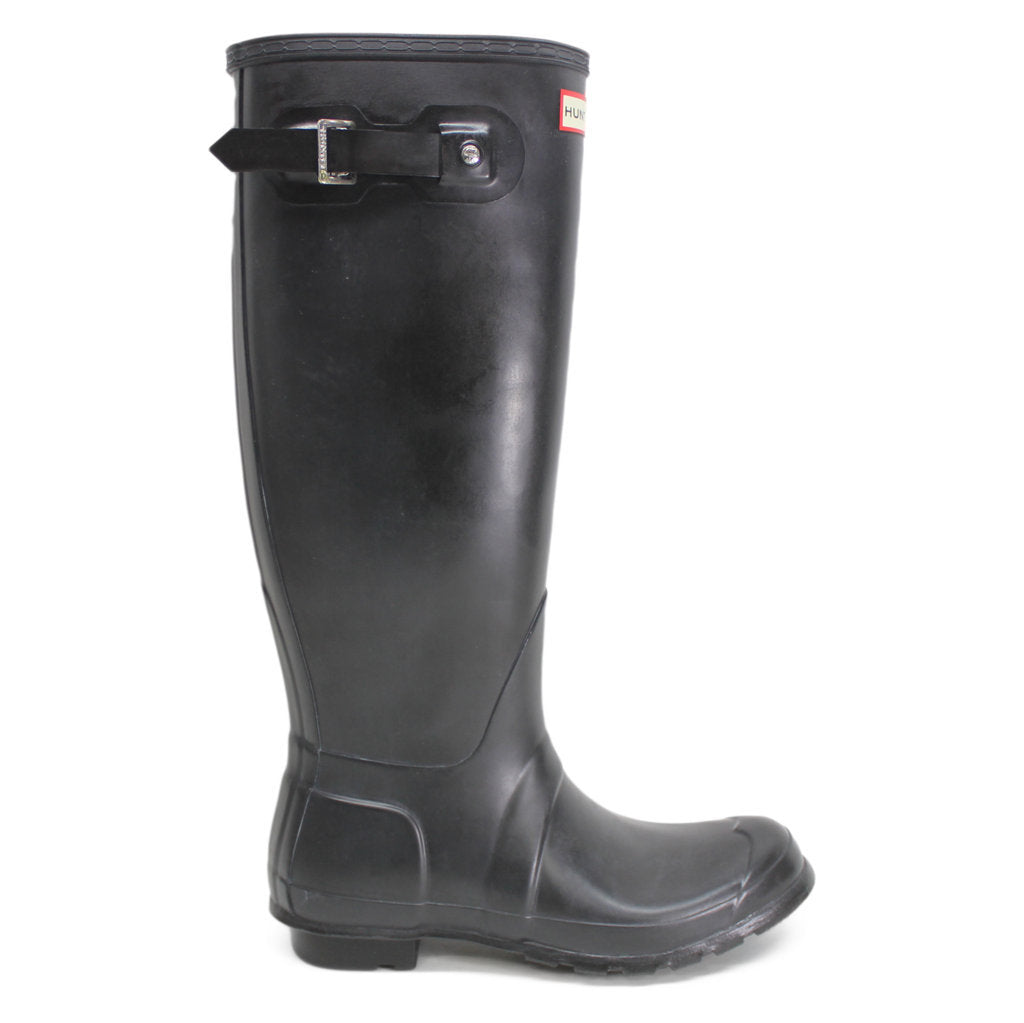 Hunter Original Tall Gloss Black Wellies Womens Rainboots - UK 6