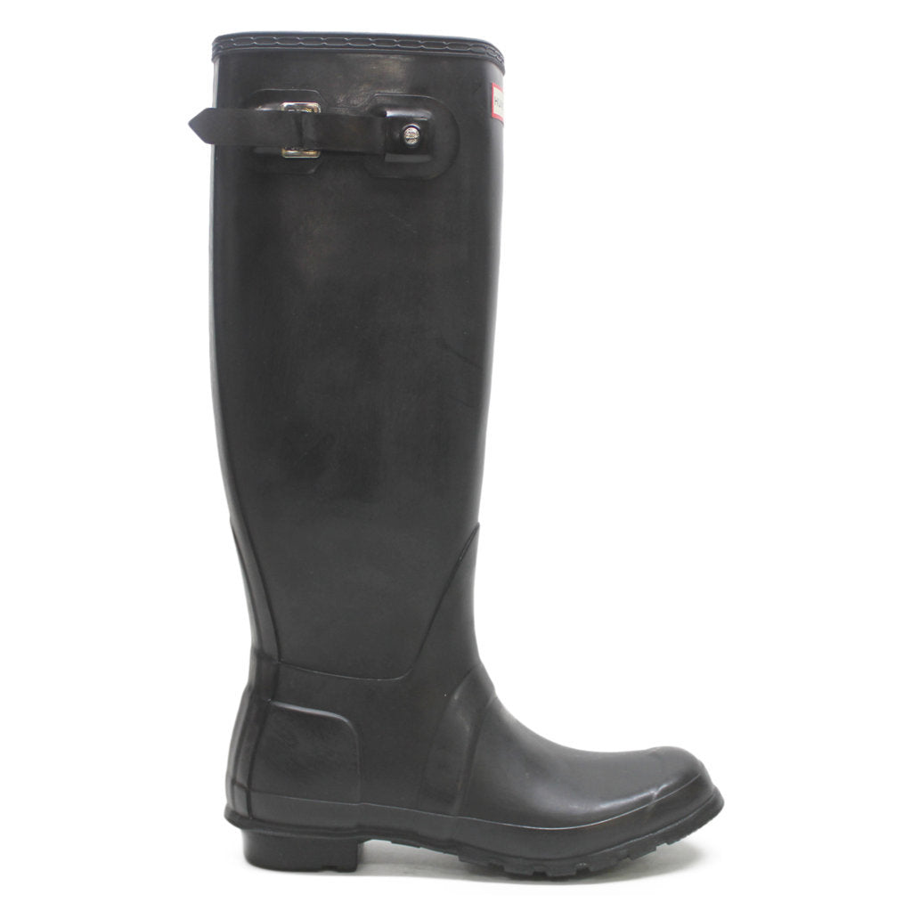 Hunter Original Tall Gloss Black Wellies Womens Rainboots - UK 6