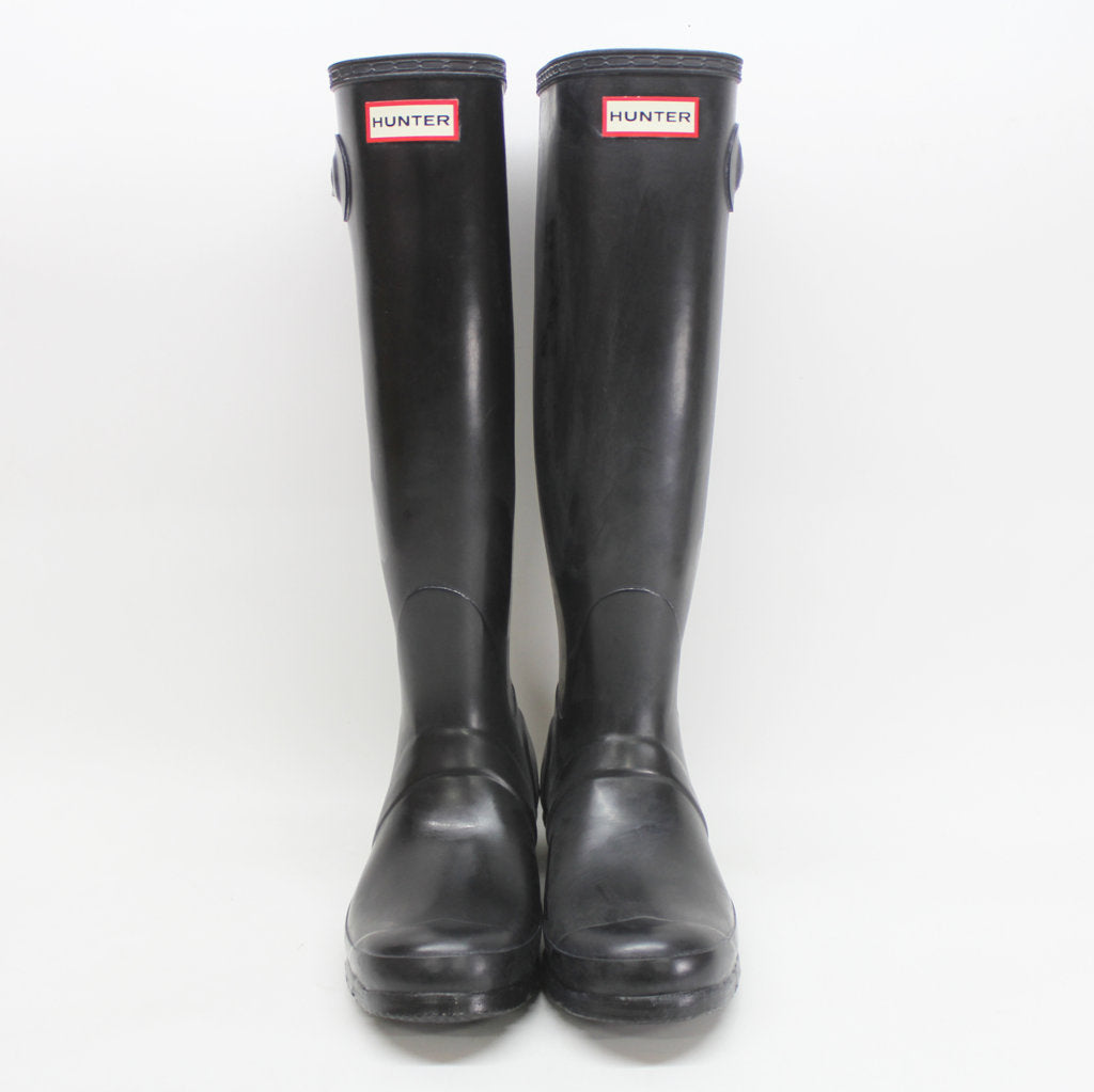 Hunter Original Tall Gloss Black Wellies Womens Rainboots - UK 6