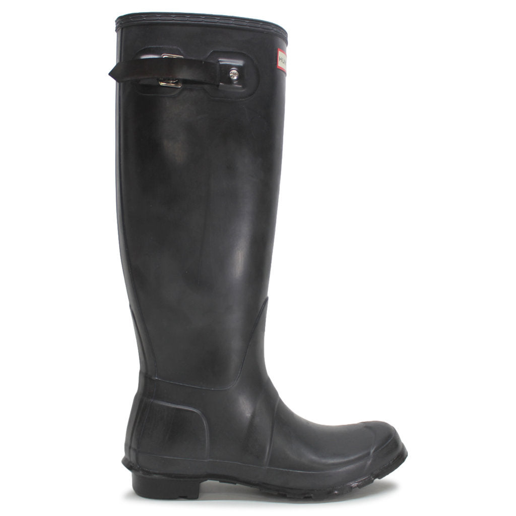 Hunter Original Tall Gloss Black Wellies Womens Rainboots - UK 6