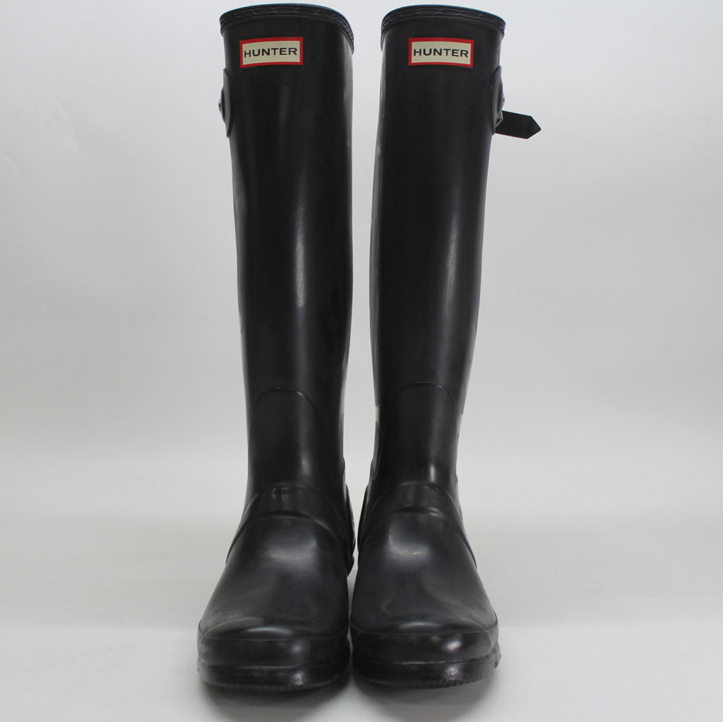 Hunter Original Tall Gloss Black Wellies Womens Rainboots - UK 6