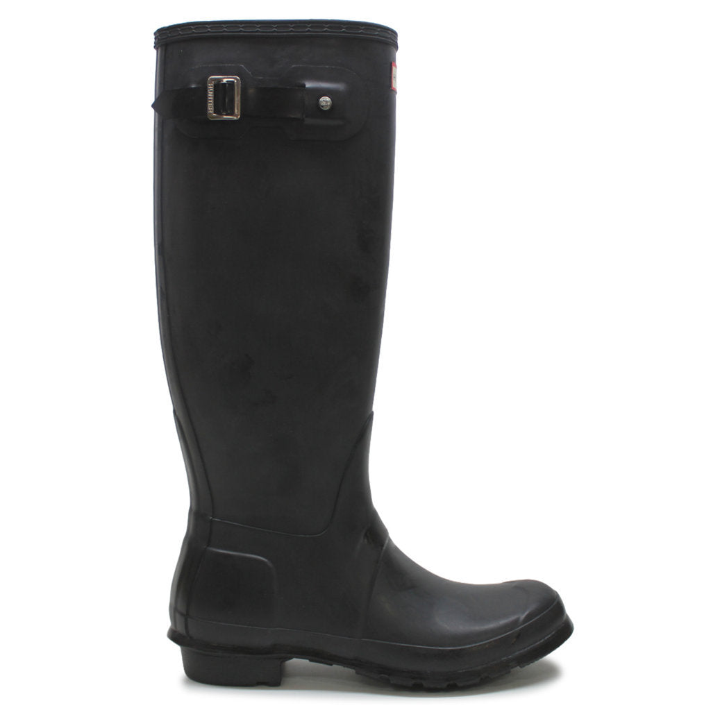 Hunter Original Tall Gloss Black Wellies Womens Rainboots - UK 6