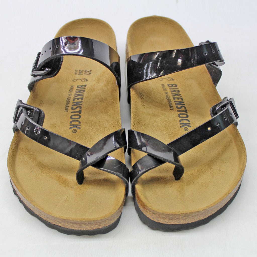 Birkenstock Mayari Patent Black Synthetic Womens Sandals - UK 4