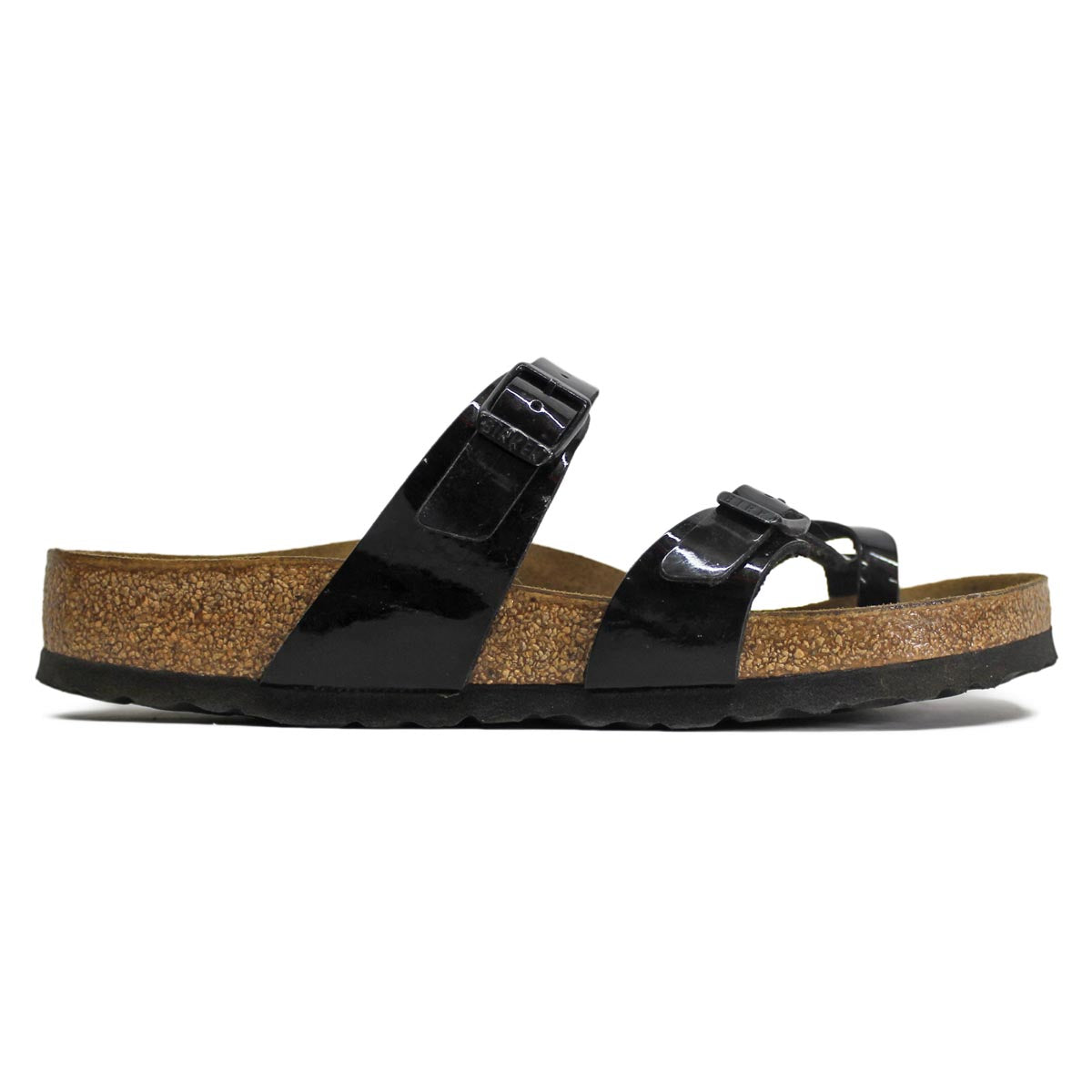 Birkenstock Mayari Patent Black Synthetic Womens Sandals - UK 5