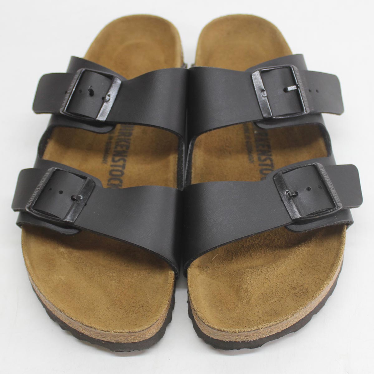 Birkenstock Arizona Black Birko-Flor Mens Sandals - UK 7.5