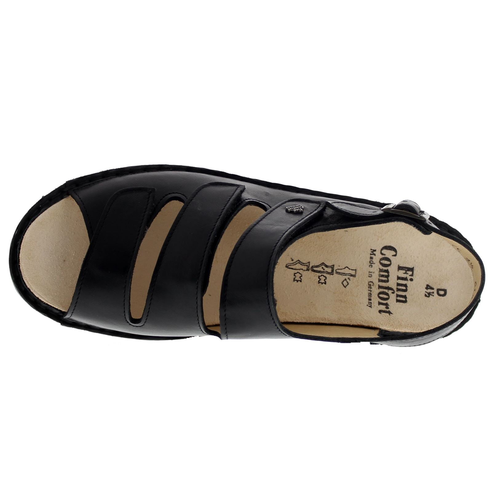 Finn Comfort 2664 Samoa Nappaseda Black Womens Sandals - UK 6