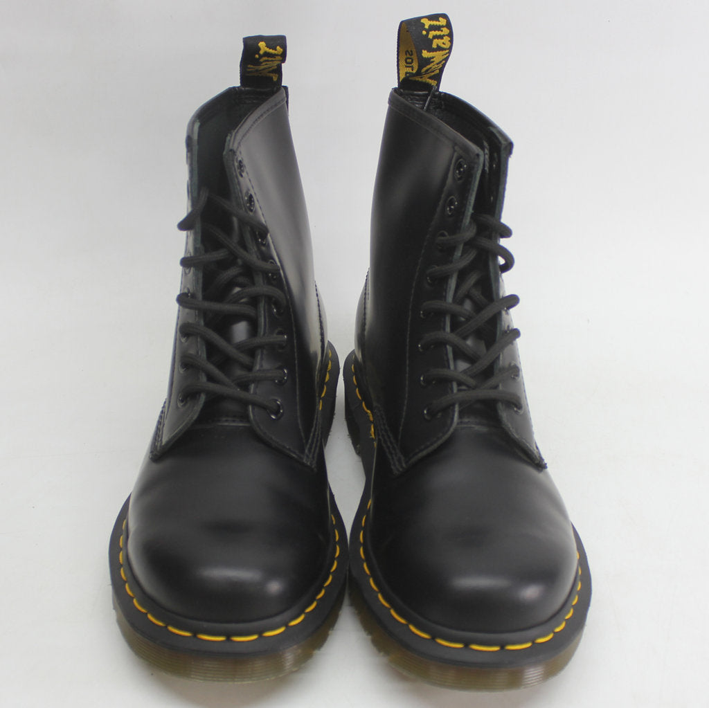 Dr. Martens 1460 8 Eyelet Smooth Black Leather Unisex Boots - UK 5