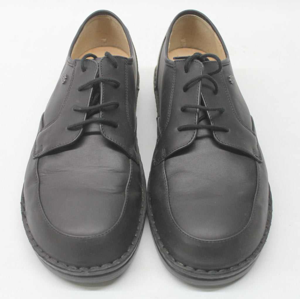 Finn Comfort Mens Hilversum Black Leather Shoes - UK 8