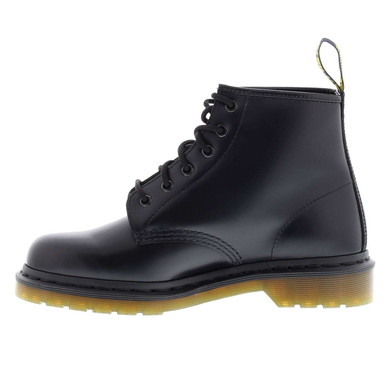 Dr martens 101 6 best sale eye leather boots in black