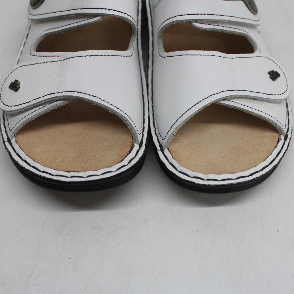 Finn Comfort Sansibar 2550 Nappa White Women Slides Leather New - UK 6