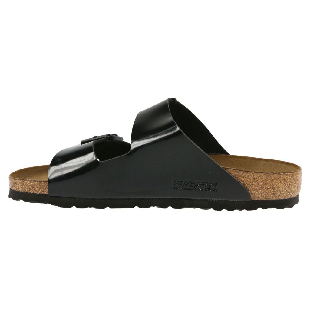 Birkenstock Arizona Patent Black Birko-Flor Womens Sandals - UK 7