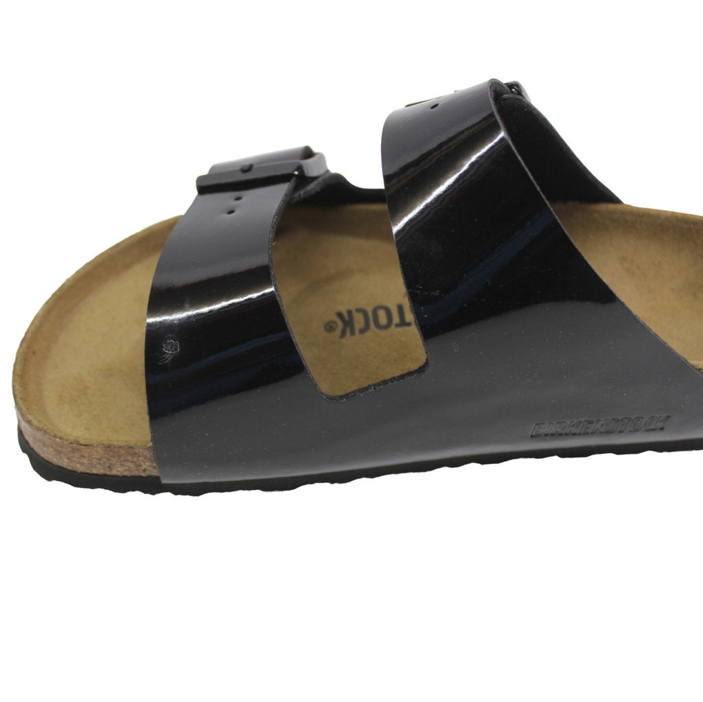 Birkenstock Arizona Patent Black Birko-Flor Womens Sandal - UK 4.5