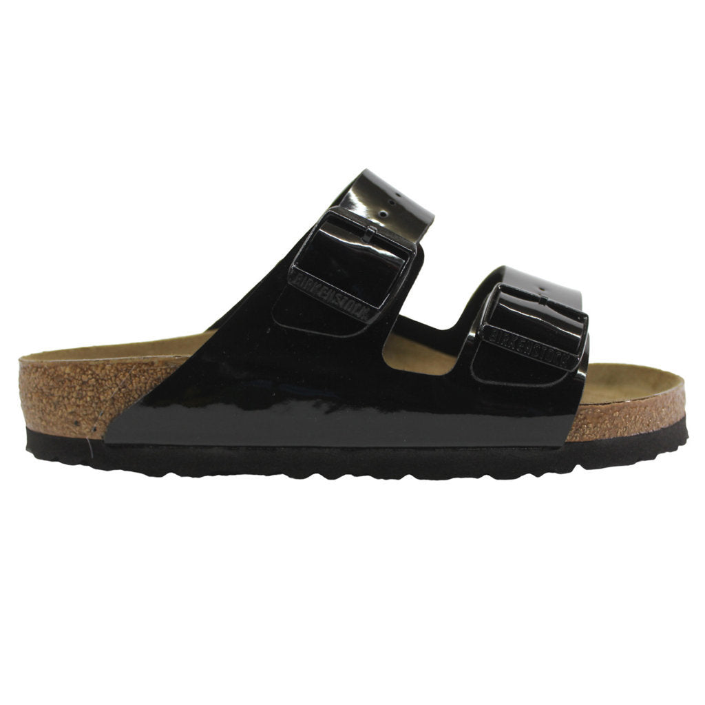 Birkenstock Arizona Patent Black Birko-Flor Womens Sandal - UK 4.5