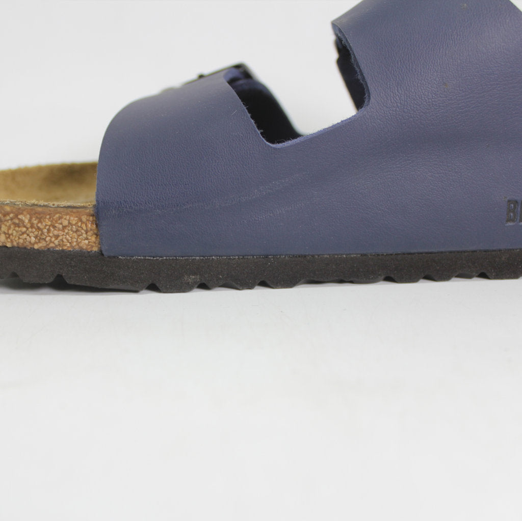 Birkenstock Arizona Blue Womens Birko-Flor Slip-On Open-Back Sandals - UK 7