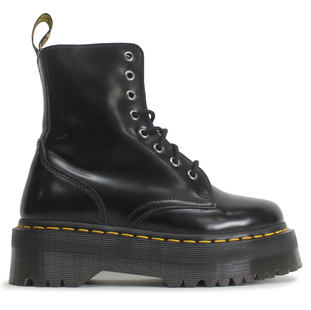 Dr. Martens Jadon Black Unisex Leather Mid-calf 8-eye Boots - UK 4