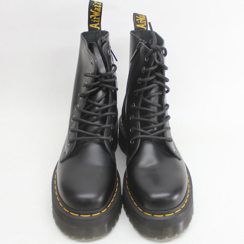 Dr. Martens Jadon Black Unisex Leather Mid-calf 8-eye Boots - UK 6.5