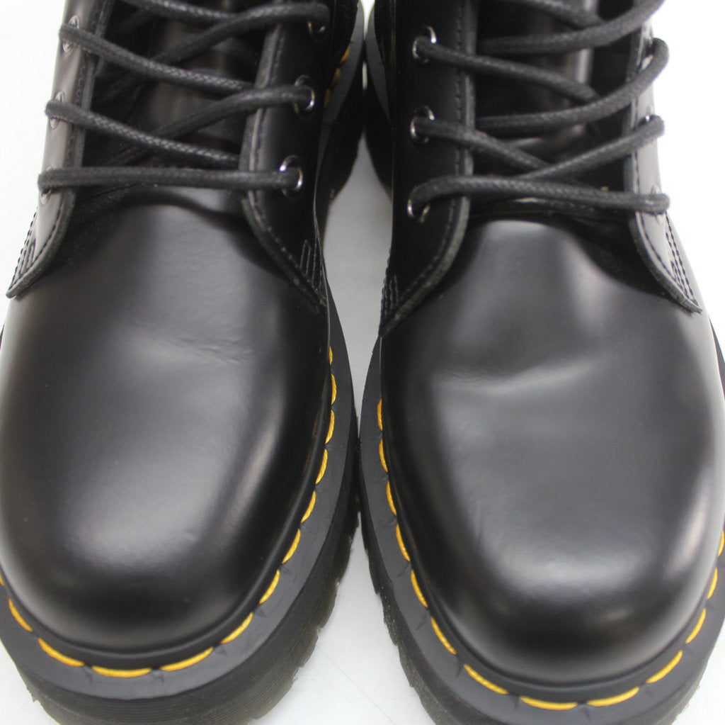 Dr. Martens Jadon Black Unisex Leather Mid-calf 8-eye Boots - UK 6.5