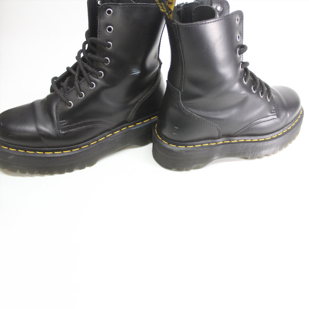 Dr. Martens Jadon Black Unisex Leather Mid-calf 8-eye Boots - UK 7