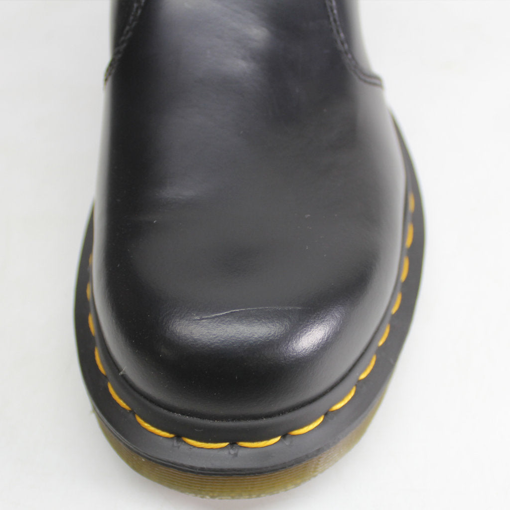 Dr. Martens 2976 Black Unisex Leather Chelsea Twin Gussets Pull on Ankle Boots - UK 4