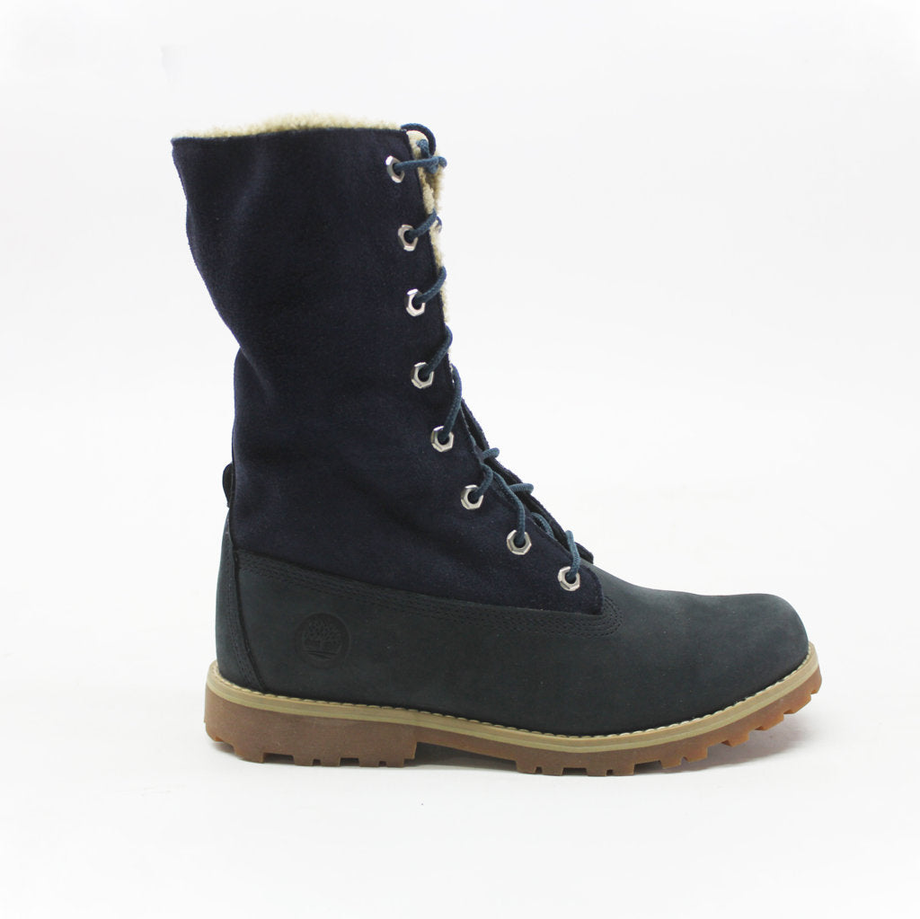 Timberland Authentics 6 inch Shearling Navy Youth Boots - UK 4