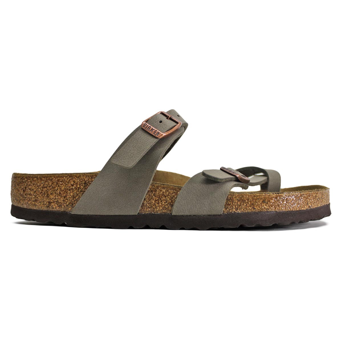 Birkenstock Mayari Stone Womens Birko-Flor Open Back Strapped Sandals - UK 5.5