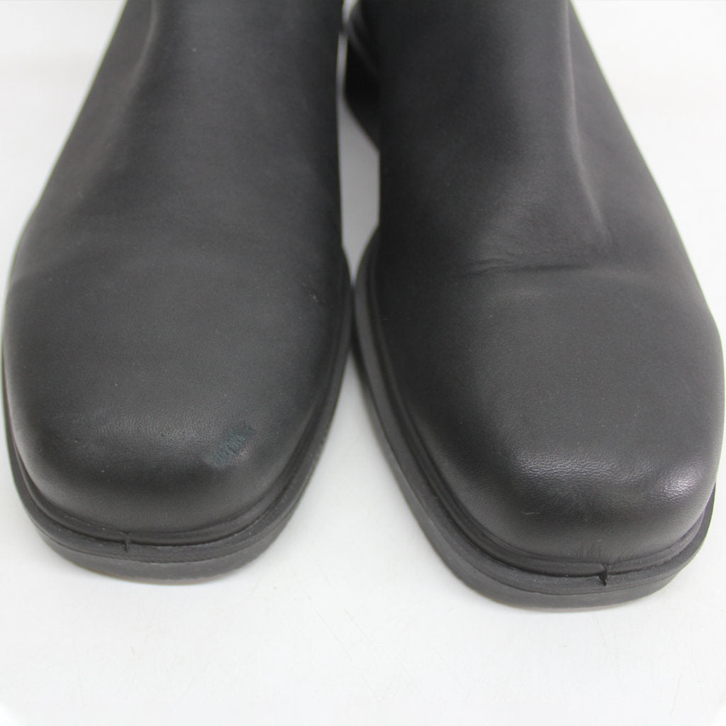 Blundstone 063 Black Unisex Leather Slip-On Square-toe Chelsea Boots - UK 8.5