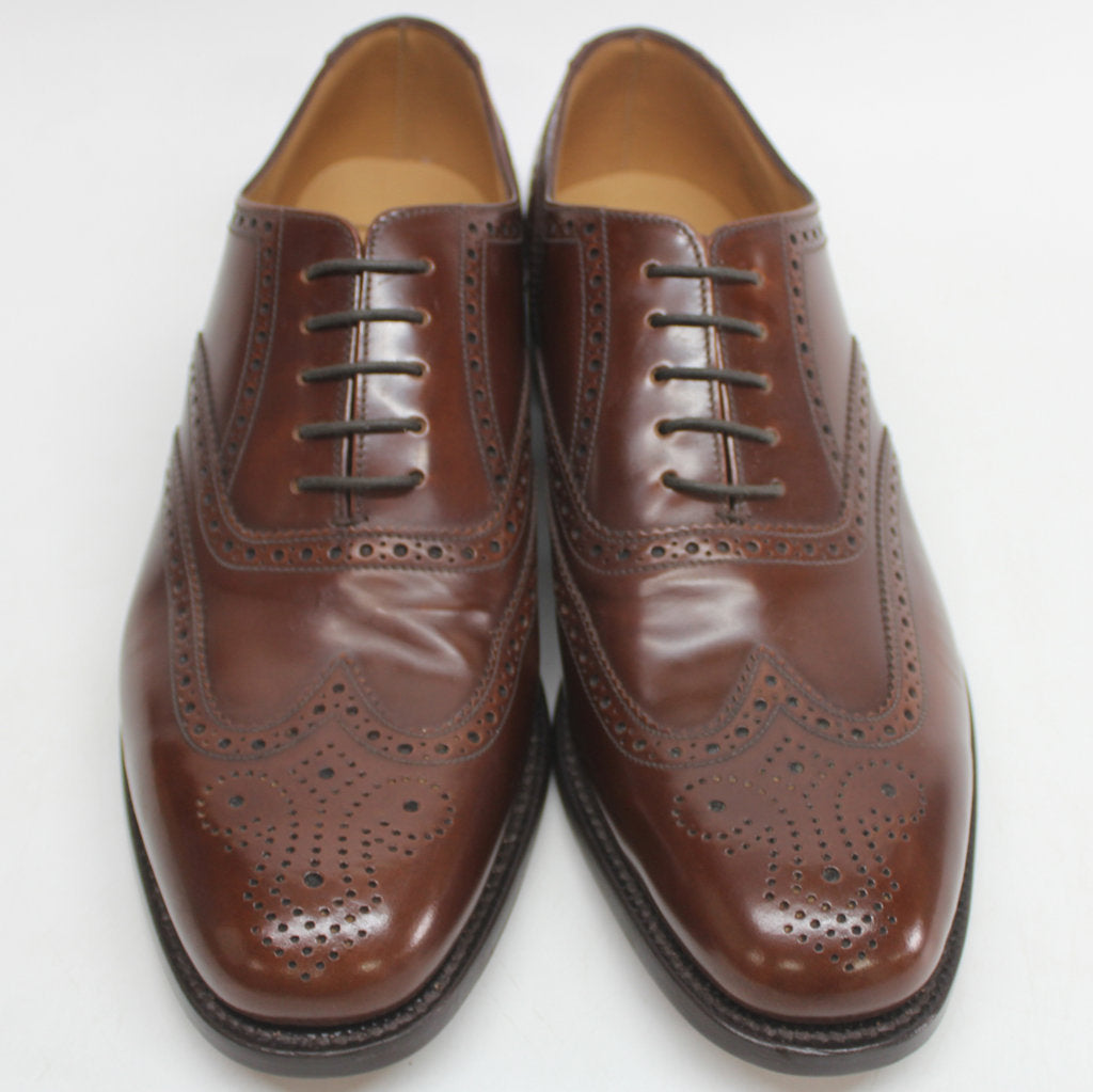 Loake 202 Brown Mens Leather Lace-up Brogues Wingtip Oxford Shoes - UK 9