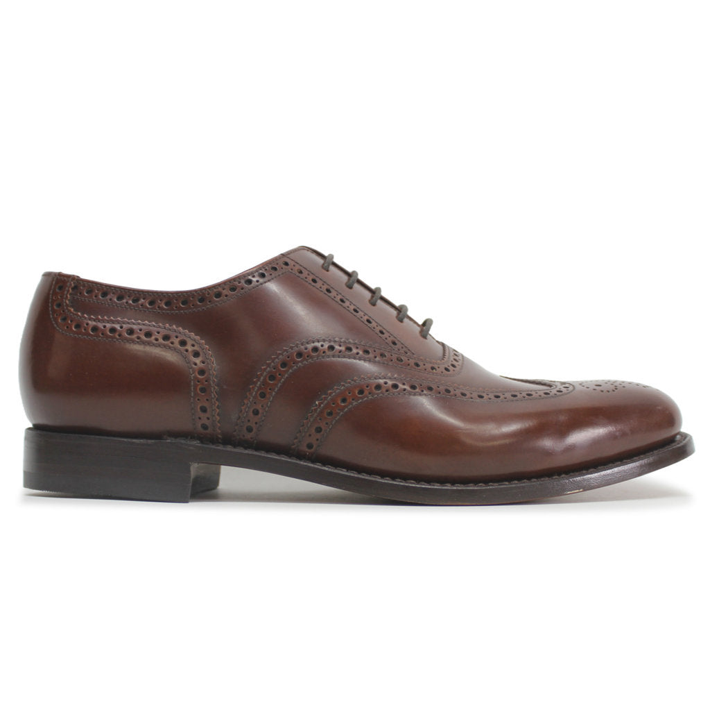 Loake 202 Brown Mens Leather Lace-up Brogues Wingtip Oxford Shoes - UK 9