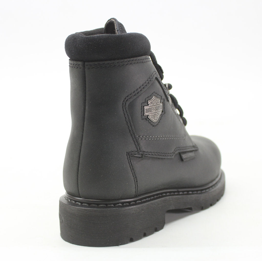 Harley Davidson Bedon Black Womens Leather Ankle Boots - UK 4