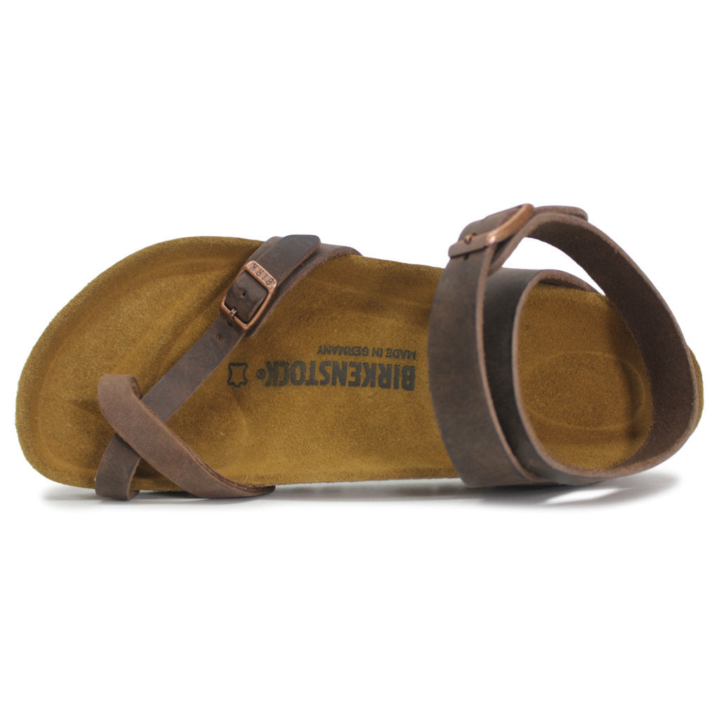 Birkenstock Unisex Sandals Yara Ankle Strap Toe-Post Oiled Nubuck - UK 7