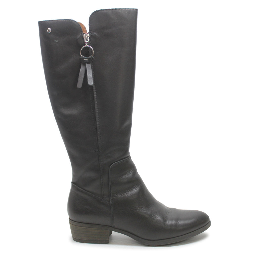 Pikolinos Womens Boots Daroca High-profile Knee-High Zip-Up Leather - UK 6-6.5