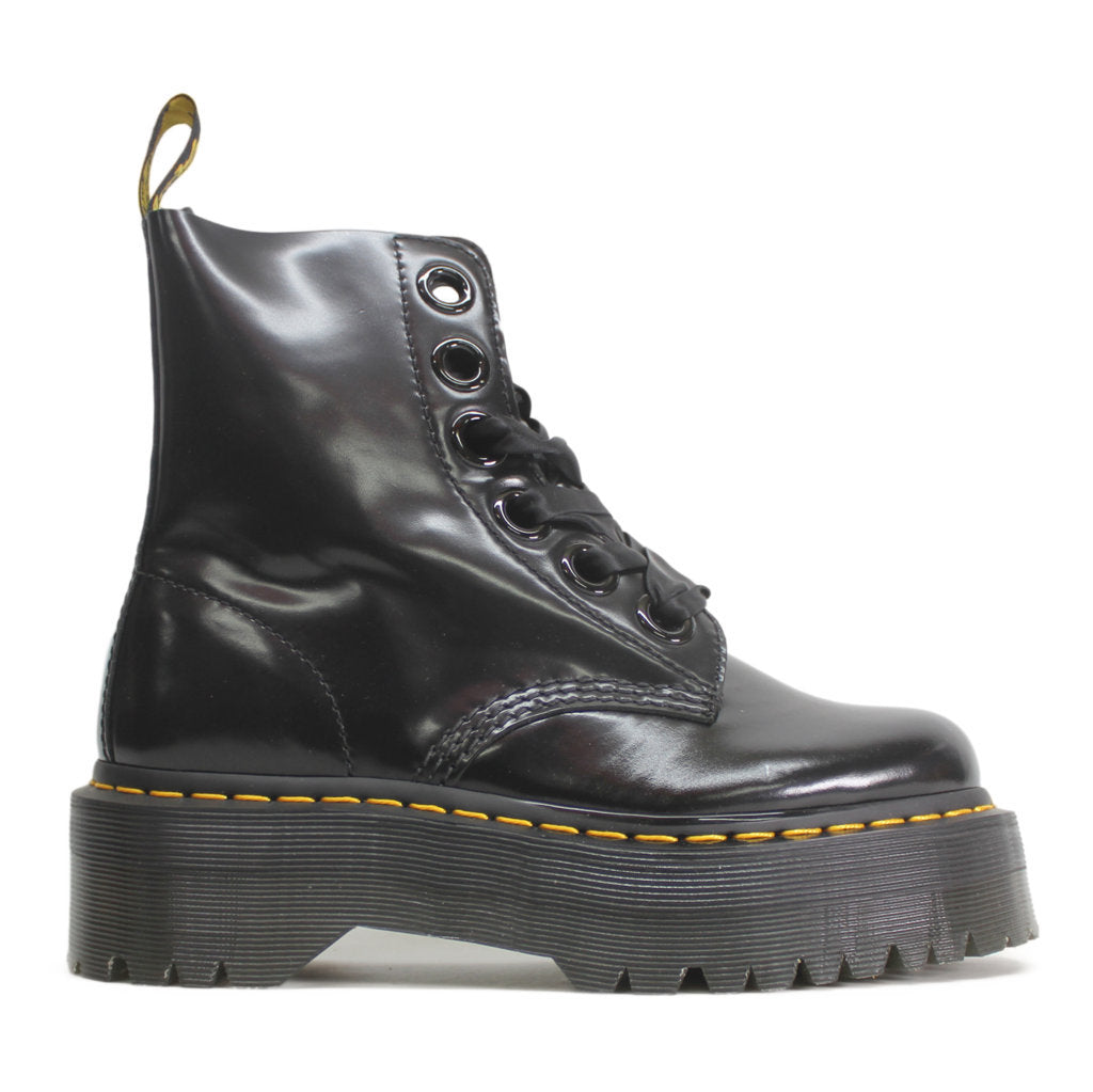 Dr.Martens Womens Boots Molly Casual Ankle Platform Leather - UK 5