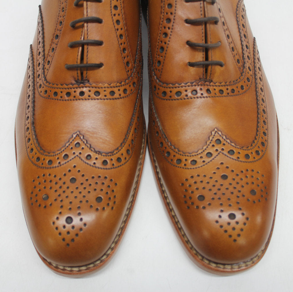 Loake Mens Shoes Fearnley Brogue Wingtip Lace-Up Oxford Leather - UK 10