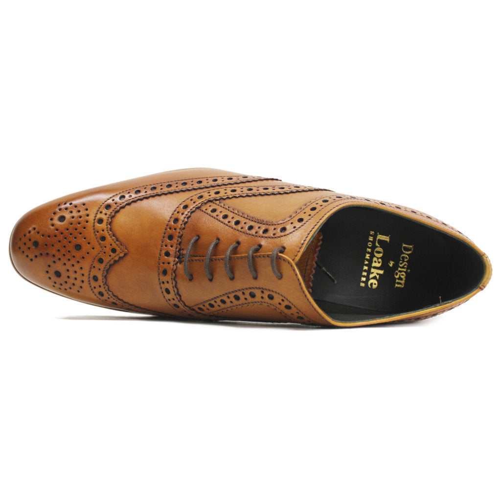 Loake Mens Shoes Fearnley Brogue Wingtip Lace-Up Oxford Leather - UK 9