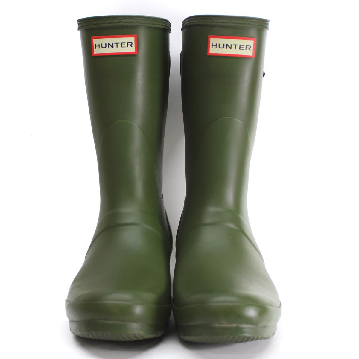 Hunter Womens Boots Original Back Adjustable Short Pull-On Wellington Rubber - UK 6