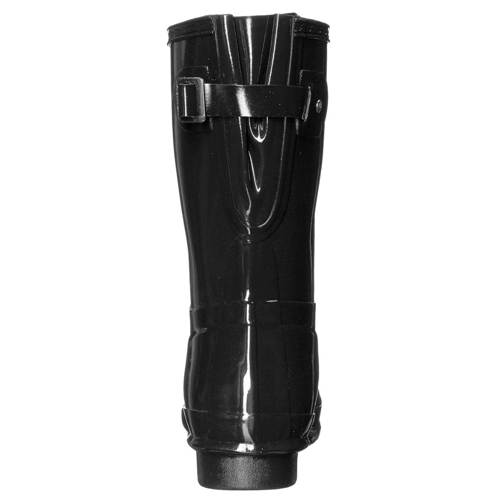 Original Back Adjustable Short Gloss Rubber Women's Short Wellington Boots