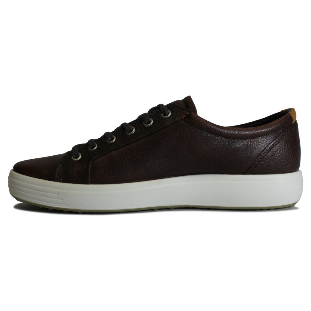 Ecco Mens Trainers Soft 7 430004 Sporty Lace-Up Low-Top Sneakers Leather - UK 9-9.5