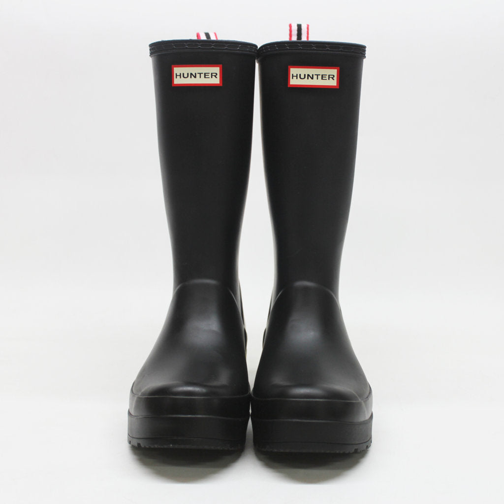 Hunter Womens Boots Original Play Tall Wellington Wedge Wellies Rubber - UK 8