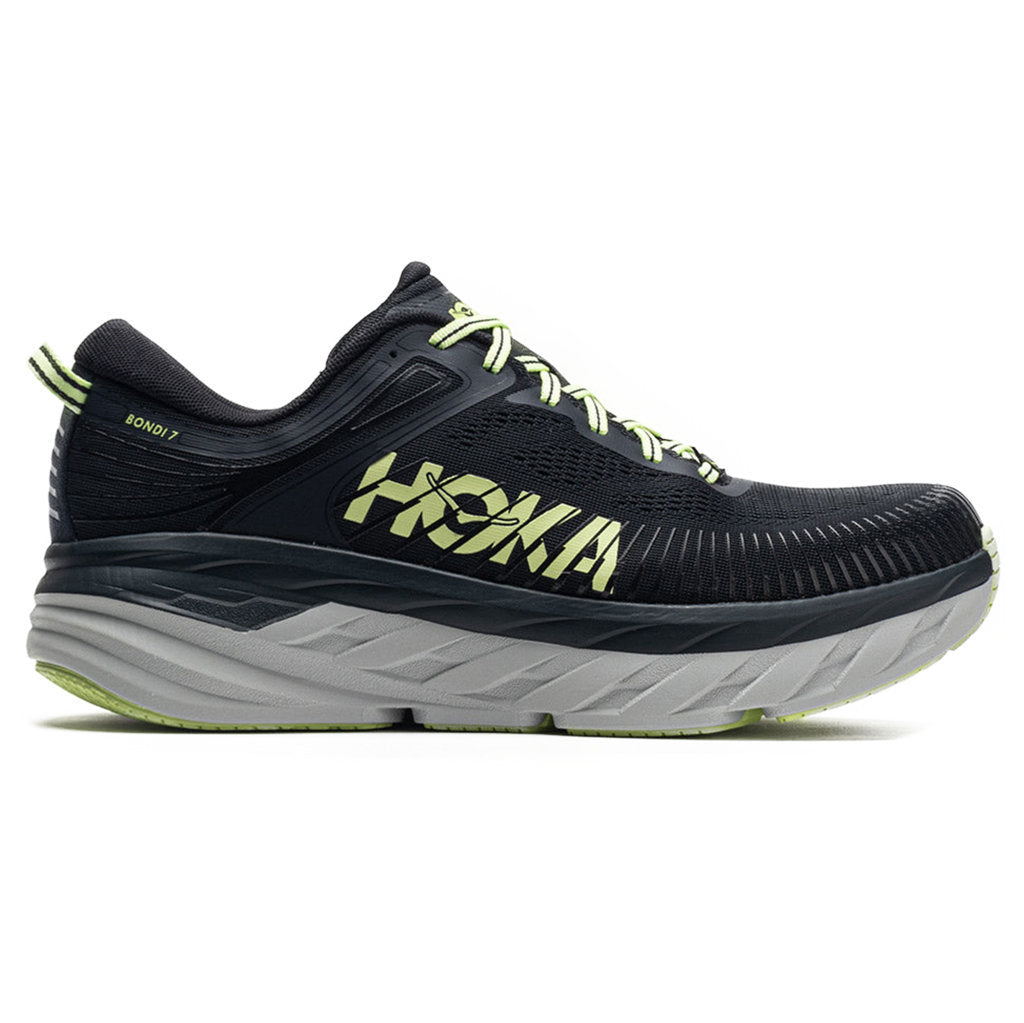 Hoka Mens Trainers Bondi 7 Lace-Up Low-Top Running Sneakers Mesh - UK 10.5