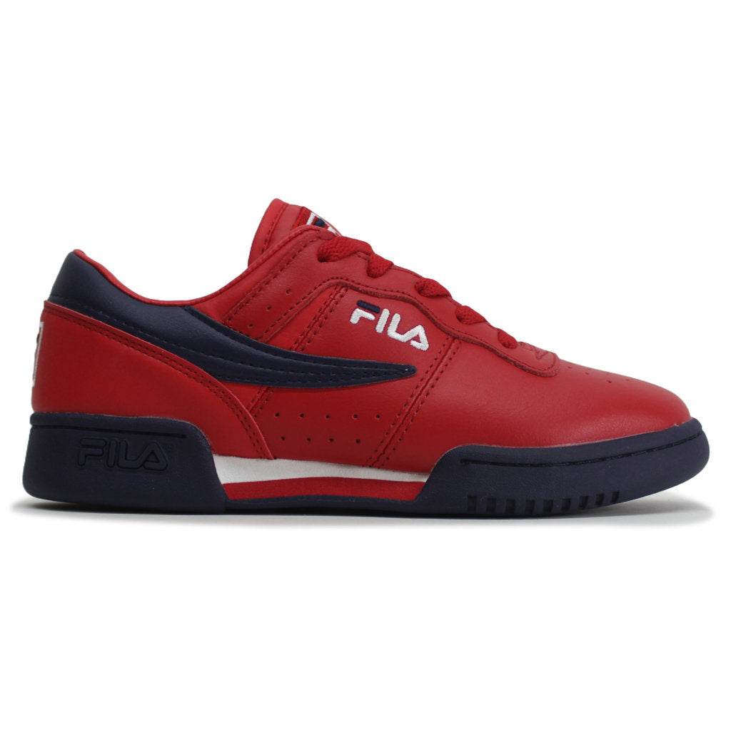 Fila Youth Trainers Original Fitness Casual Lace-Up Sneakers Leather Synthetic - UK 4.5